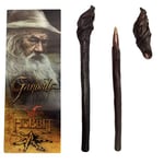 The Noble Collection - Gandalf Staff Pen and Bookmark - 9in (23cm) High Quality PVC Gandalf Staff Pen With Bookmark - Officially Licensed The Hobbit Film Set Movie Toy