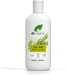 Dr Organic Tea Tree Body Wash, Shower Gel, Natural, Vegan, Cruelty-Free, Paraben