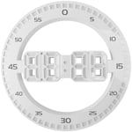 Tlily - Grande Horloge Murale NuméRique 3D avec Date de TempéRature led Horloges de Bureau usb Lumineuses pour la Maison de Table de Chevet, Blanc-A