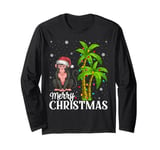 Monkey Lovers Men Women Christmas Tree Lights Beach Long Sleeve T-Shirt