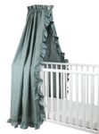 NG Baby Sänghimmel 155 cm Volang Linne Petrol Green