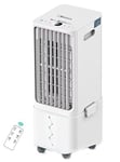 Belaco 10L Air Cooler, Evaportive Air Cooler, Humidifier, Ventilator, Ioniser, Air Purifier, Cooling Fan, Portable Cooler Fan 12hrs Timer, 80w Touch Control with Remote, 450m3/h airflow, Auto Swing