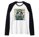 Cute Gaming Frog Pew Video Game Graphic Men Boys Kids Women Raglan Baseball Tee