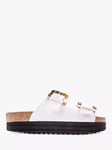 V.GAN Vegan Plum Tortoiseshell Double Strap Footbed Sandals