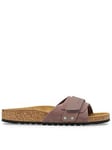 Birkenstock Oita Suede/Nubuck Slides - Faded Purple, Purple, Size 8, Women