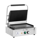 Royal Catering Kontaktgrill - Räfflad/slät 2,200 W