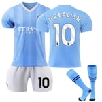 23-24 Manchester City Home Kids Football Kit nr. Grealish - Perfet 10 10-11Y