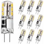 Memkey - Ampoule G4, Ampoule G4 led 2W 180LM, Équivalent 20W Ampoule Halogène, Blanc Chaud 3000K, ac/dc 12V, Sans Scintillement, Ampoule à Économie