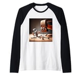 Fantasy Cute Crying Nail Wood Raglan Baseball Tee