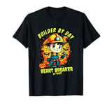 Builder by Day Heart Breaker by Night Halloween Apparel 2025 T-Shirt