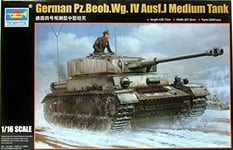 Allemand Pz.beob.wg. IV Ausf J Medium Réservoir Panzer Tank Plastique Kit 1:16