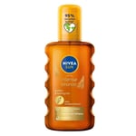 Spray à l'huile de carotène Nivea Sun NO SPF - Vitamine E bronzante dorée - 2...