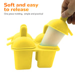 Ice Cream Mold Silicone Practical Portable DIY Ice Pop Maker With 50 Sticks UK