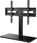 PERLEGEAR Universal TV Stand, Table Top TV Stand for 32-80 inch LCD LED TVs up &