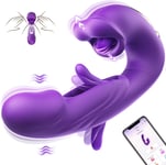 Vibromasseurs Sex ToýS Femme, 3 in 1 Gode Vibro-Masseur Sextoy Vibromasseur, Fe