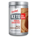 SlimFast Advanced Keto Fuel Shake for Keto Lifestyle, Rich Chocolate Flavour, 10 Servings, 350 g