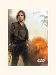 Star Wars Rogue One (Jyn Action) 30 x 40 cm Montée d'impression