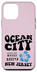 Coque pour iPhone 12 mini ocean city catch the waves 1879 new jersey esthétique voyage