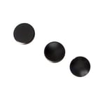 4in1 Noir Obturateur Bouton de déverrouillage + GRIP THUMBS pouce bouton Doigt boucle Fo Fuji X-PRO1 X-E2 X-A1 X100 X100S x10 x20 X-M1 X-A1 - Type black3pcs