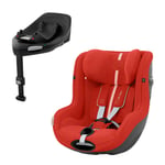 cybex GOLD Reboarder Sirona i-Size G Plus Hibiscus Red inkl. base G-basestasjon Black