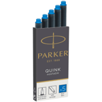 Parker 1950383 Erasable Quink Ink Cartridge - King Blue (5 Pack)