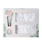 Style & Grace Spa Botanique Coffret cadeau peignoir relaxant Emballage écologique 120 ml Beurre corporel + 50 ml Lotion pour le corps + 1 peignoir