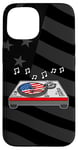 Coque pour iPhone 15 4 juillet DJ, producteur de musique du drapeau américain