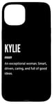 Coque pour iPhone 15 Plus Kylie Gifts Nom une femme exceptionnelle