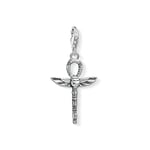 Thomas Sabo Unisex Charm Pendant Cross Of Life with Scarab Charm Club 925 Sterling silver 1551-637-21