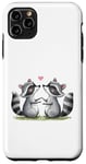 iPhone 11 Pro Max Valentines Day Racoons Love Animal Cute Mens Womens Kids Case