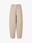 SELECTED FEMME Nyna High Waist Barrel Leg Trousers, Humus