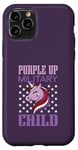 Coque pour iPhone 11 Pro Purple Up Militaire Enfant Licorne Militaire Enfant