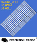 Kit 12 Bars Strip TV LED LG 65UJ63-UHD-A / B / C / D 65UJ5500