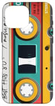 Coque pour iPhone 16 Pro Max Cassette Audio musique rétro année 1980 - 80s mixe best of