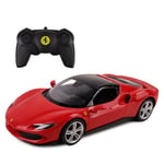 TURBO CHALLENGE - Ferrari 296 GTS - RC Prestige - 1/24-095642 - Voiture Télécommandée - Rouge - Piles Non Incluses - Plastique - Jouet Enfant - Cadeau - Licence - À Partir de 6 Ans