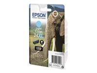 Epson 24Xl - 9.8 Ml - Xl - Ljus Cyan - Original - Blister Med Rf-Larm - Bläckpatron - För Expression Photo Xp-55, 750, 760, 850, 860, 950, 960, 970  Expression Premium Xp-750, 850