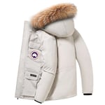 Doudoune Homme Casual À Capuche Veste Blouson Homme Hiver Luxe Marque Encapuchonné Parka Xhm522