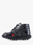 Kickers Kids' Hi Boots, Black Patent