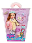 Bratz Slumber Party - Meygan Poupée Mannequin - avec 2 Pyjamas, Peluche et Accessoires - Convient aux Enfants et aux Collectionneurs