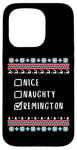 Coque pour iPhone 15 Pro Gentil Coquin Noël Remington Pull Moche