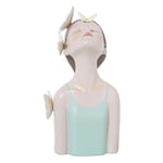 Alexandra House Living Figurine décorative Verte en Plastique Papillons 13 x 16 x 28 cm