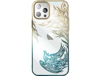 Kingxbar Etui Kingxbar Phoenix Swarovski Apple Iphone 14 Plus Złoto-Niebieskie