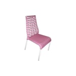 Chaise en résine tressée PRIMAVERA Rose