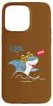 Coque pour iPhone 15 Pro Max Cool Dude – Soyez votre auto-rester au frais – Requin cool avec lunettes