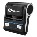 Milestone MHT-P8001 kannettava 80 mm lämpötulostin BT+USB-kaksimoodiliitäntä Sisäänrakennettu ladattava litiumakku UK-pistoke