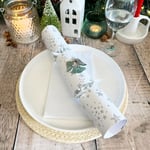 Luxury Silver Angel Christmas Crackers | Festive Dinner Table Decoration x 6