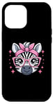 iPhone 12 Pro Max Zebra Pink Bandana Glasses Case