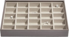 Classic Medium Jewellery Box Mink | 25 Sections for Earrings, Rings & Charms