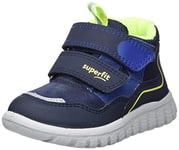 Superfit Boys Sport7 Mini First Walker Shoe, Blue Yellow 8000, 4.5 UK Child Narrow