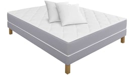 Matelas + sommier Ressorts 140x190 cm + 2 oreillers SIMMONS NEO XL